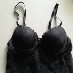 Smart and sexy lingerie black teddy